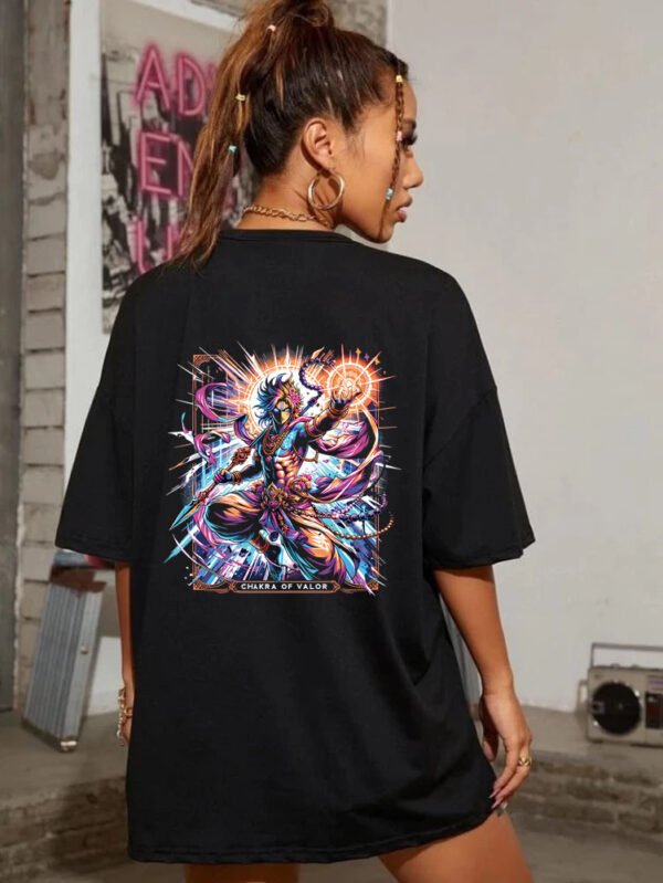 Anime - The Chakra of Valor Oversized Drop Shoulder French Terry