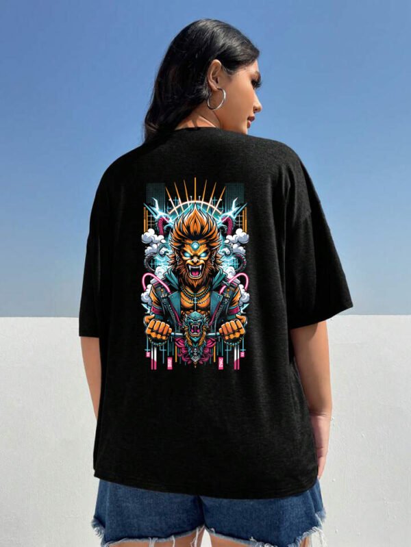 Anime - Strength of Hanuman Oversized Drop Shoulder French Terry