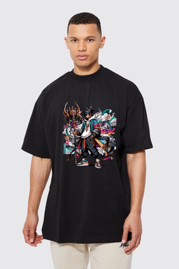 Anime - Hanu The Protector Oversized Drop Shoulder French Terry