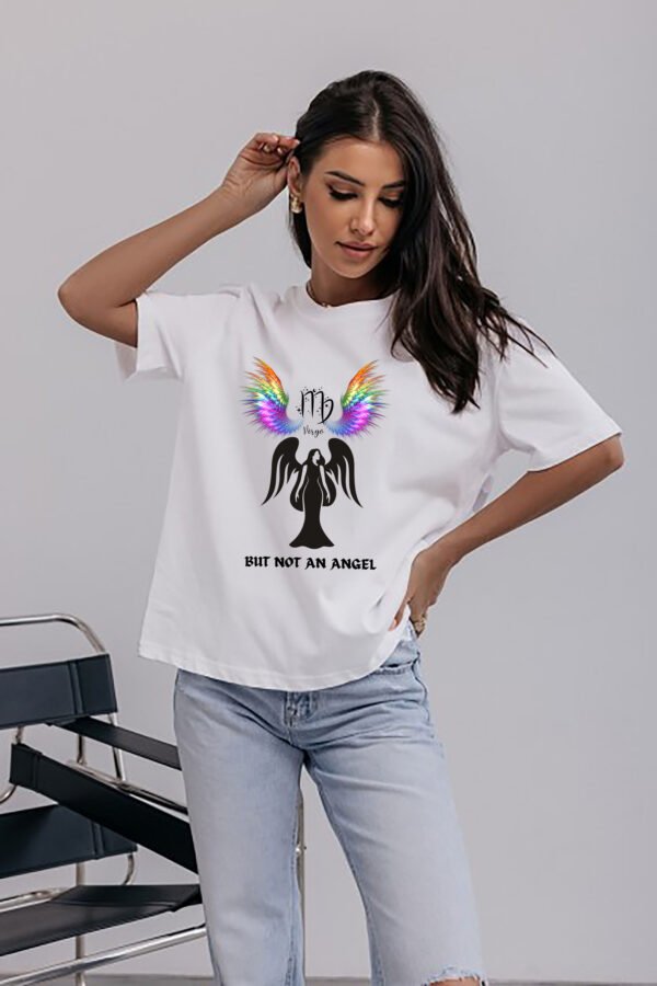 Virgo - Not an Angel Regular Fit Bio-washed T-shirt