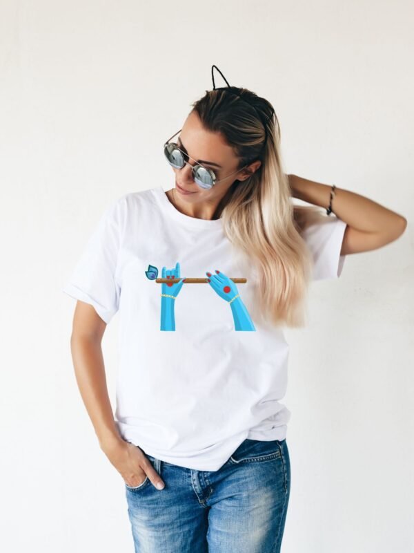 Krishna - Playful Flute | Premium Bio-washed Regular Fit T-shirt