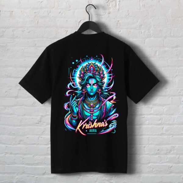 Krishna - Krishna's Aura | Oversized Premium Bio-washed Drop Shoulder French Terry | Anime Inspired