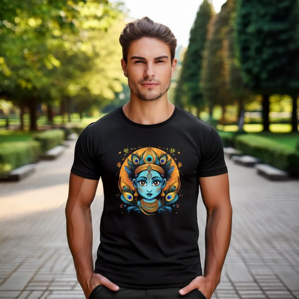 Krishna - Murlidhar | Premium Bio-washed Cotton Regular Fit T-shirt | Anime inspired
