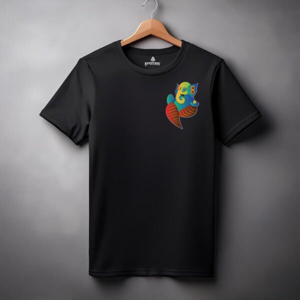 Ganpati - BuddhiDev | Premium Bio-Washed Cotton Regular Fit T-shirt
