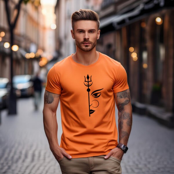 Shakti - Trishulam | Regular Fit Premium Bio-washed Cotton T-shirt