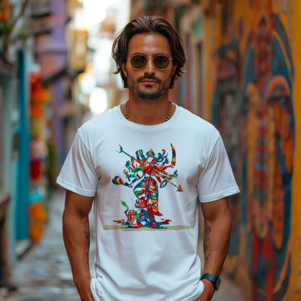 Shakti - Mahishasur Mardani | Regular Fit Premium Bio-Washed Cotton T-shirt