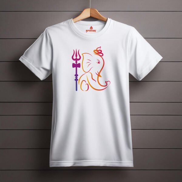 Ganpati - Ekadant | Premium Bio-Washed Cotton Regular Fit T-shirt