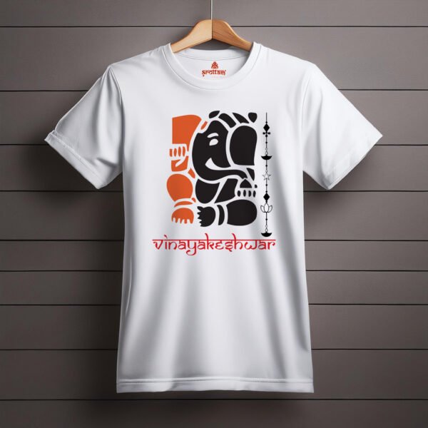Ganpati - Vinayakeshwar | Premium Bio-washed Cotton Regular Fit T-shirt