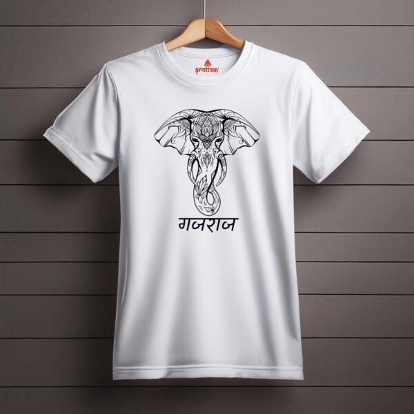Ganpati - Gajraj | Premium Bio-washed Cotton Regular Fit T-shirt