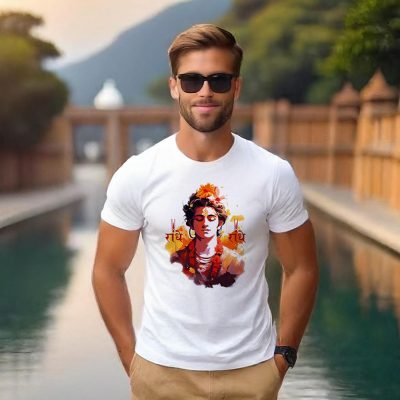 Krishna - Radhe Radhe Premium Cotton T-shirt